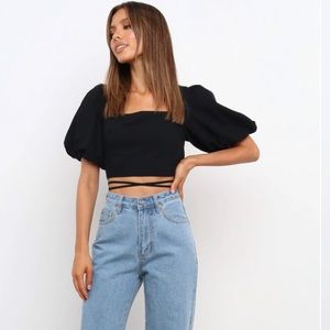 XARIA TOP - lace up back